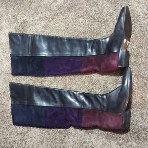 Vintage Arnold Churgin Leather and Suede over the knee Boots